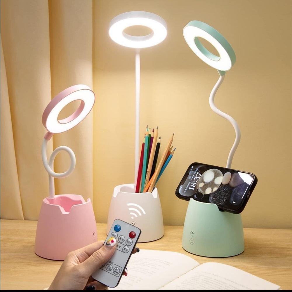 3-1 LED Desk Lamp with Eye Protection - White